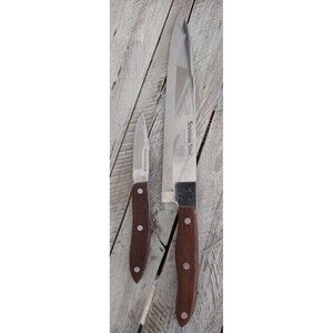 2 Vintage Knives Interpur Carving & Paring Japan  Wood & Stainless